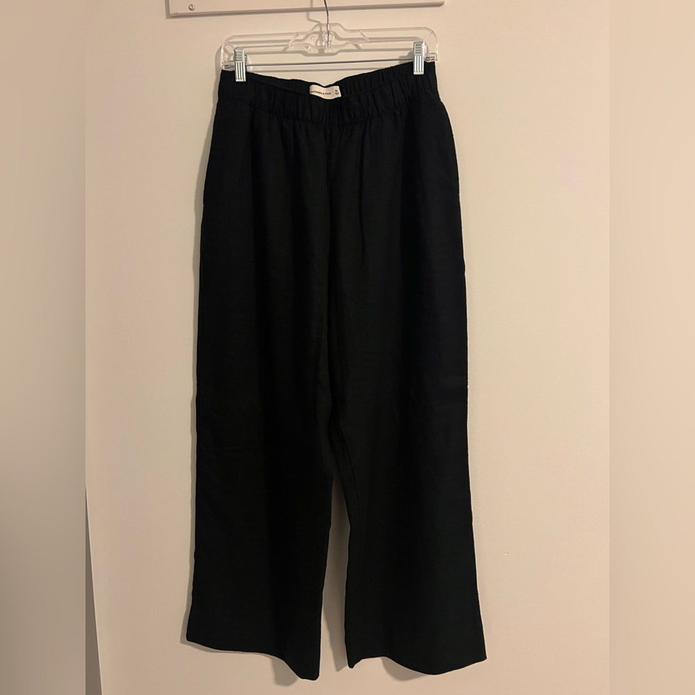 Abercrombie Linen-Blend Pull-On Pant